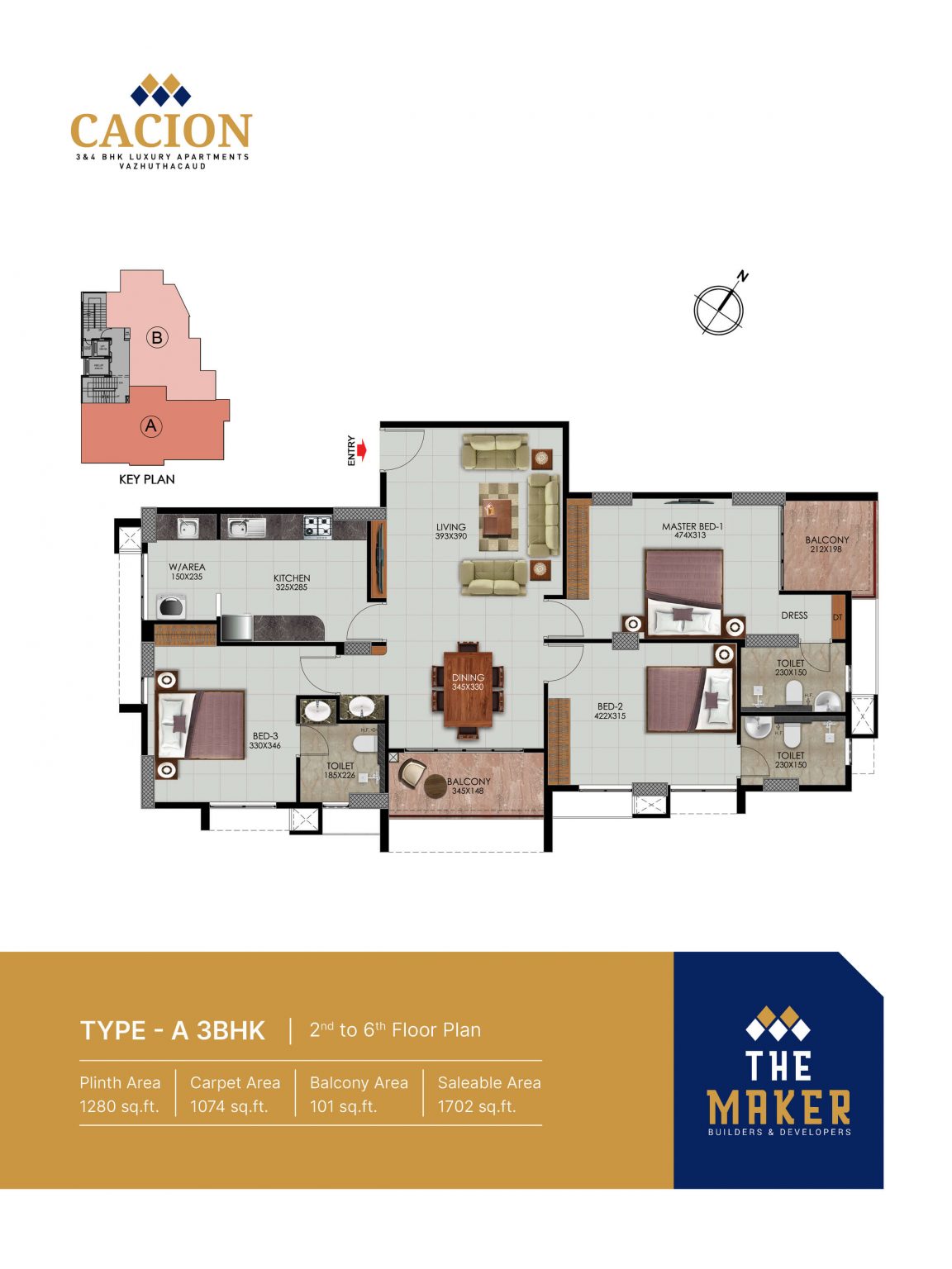 TYPE - A 3BHK